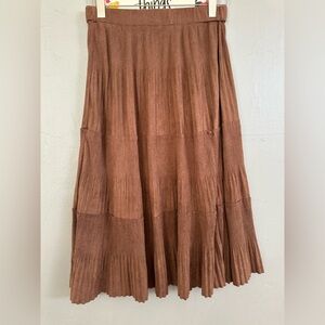 SHEIN curve brown skirt
